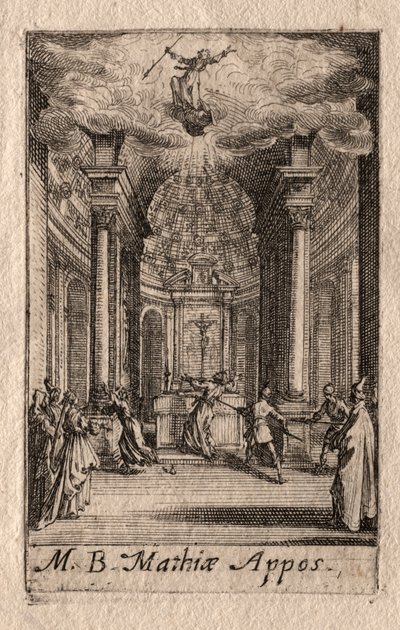 使徒たちの殉教：聖マティアス 作： Jacques Callot