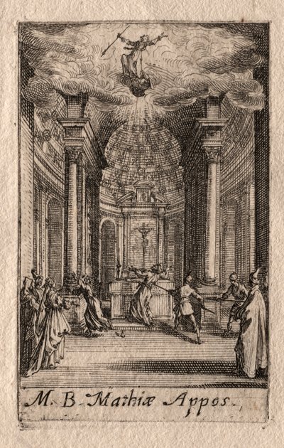 使徒の殉教：聖マティアス。 作： Jacques Callot