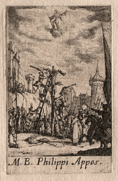 使徒の殉教：聖フィリップ。 作： Jacques Callot