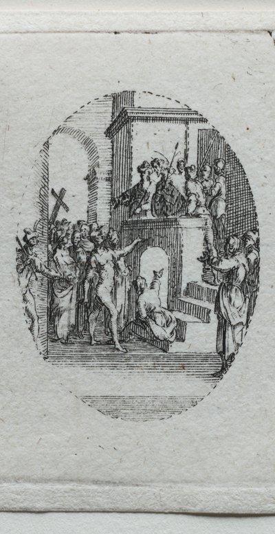 受難の神秘：人々に差し出されたキリスト 作： Jacques Callot