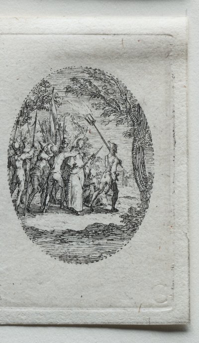 情熱の謎：捕らえられたキリスト。 作： Jacques Callot