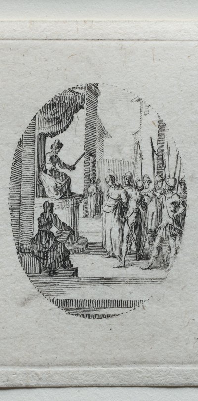 受難の奥義：ピラトの前のキリスト 作： Jacques Callot