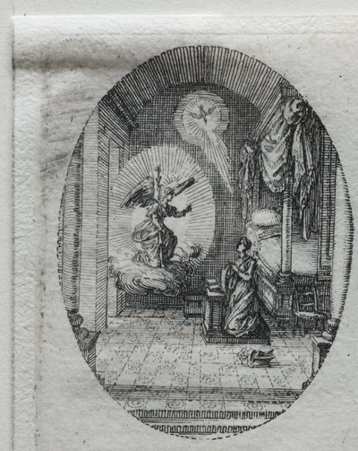 情熱の謎：受胎告知。 作： Jacques Callot