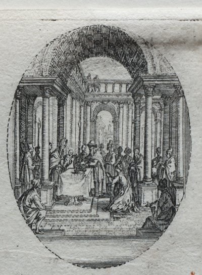 受難の神秘：神殿での奉納 作： Jacques Callot