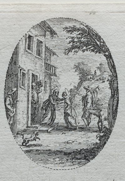 情熱の謎：訪問。 作： Jacques Callot