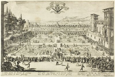 ナンシーの宮殿庭園 作： Jacques Callot