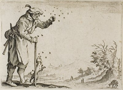 『カプリス』より 蜂に襲われる農夫 作： Jacques Callot