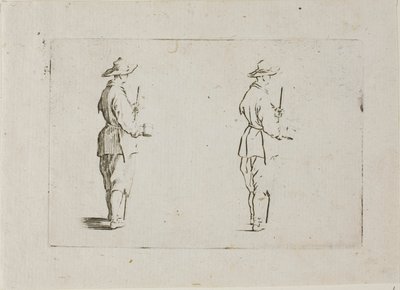 カプリースより ゴブレットを持つ農夫 作： Jacques Callot