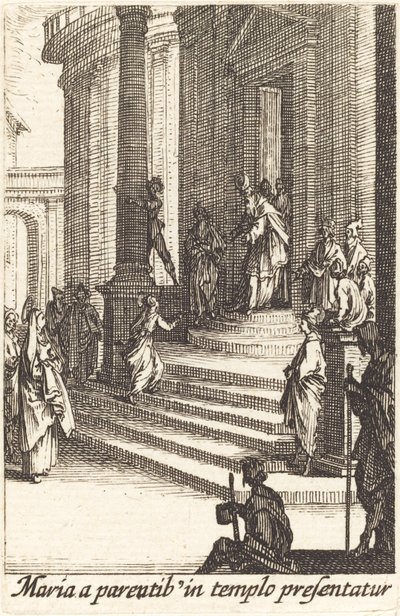 聖母の贈呈、1630年以降。 作： Jacques Callot