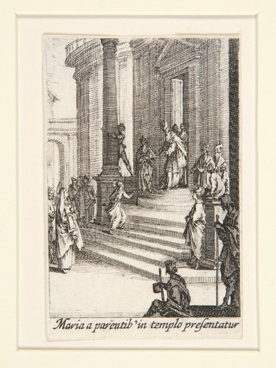 『聖母の生涯』より 聖母の贈呈 第3番 作： Jacques Callot