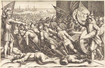 軍隊の再乗船、c。 1614年。 作： Jacques Callot