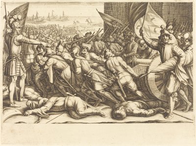 トルコ人の再乗船、c。 1614年。 作： Jacques Callot