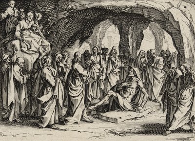 ラザロの復活、1635 作： Jacques Callot