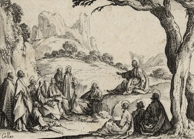 山上の説教、1635 作： Jacques Callot