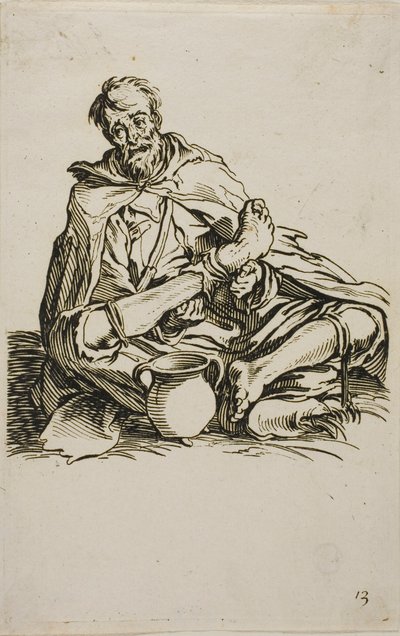 The Sickly One、The Beggars のプレート 13 作： Jacques Callot