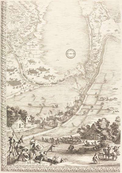 ブレダ包囲戦 [プレート 4/6]、16271628。 作： Jacques Callot