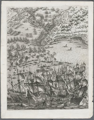 ラロシェルの包囲戦：プレート11、1628〜1630。 作： Jacques Callot