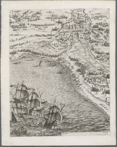 ラ・ロシェル包囲戦: プレート 12 作： Jacques Callot