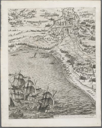 ラロシェルの包囲：プレート12、1628〜1630。 作： Jacques Callot
