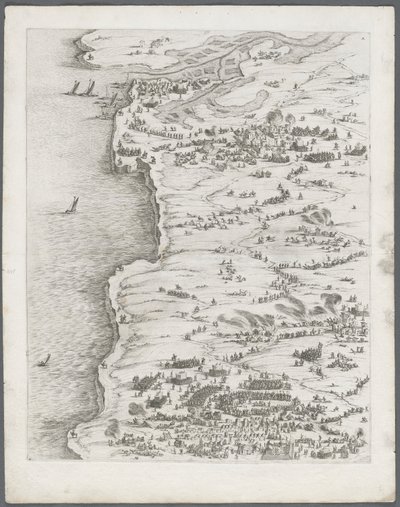 ラロシェルの包囲戦：プレート5、1628〜1630。 作： Jacques Callot