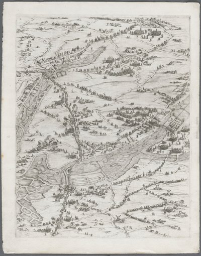 ラロシェルの包囲：プレート7、1628〜1630。 作： Jacques Callot