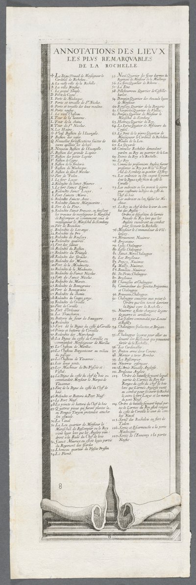 ラロシェルの包囲：プレート9、1628〜1630。 作： Jacques Callot
