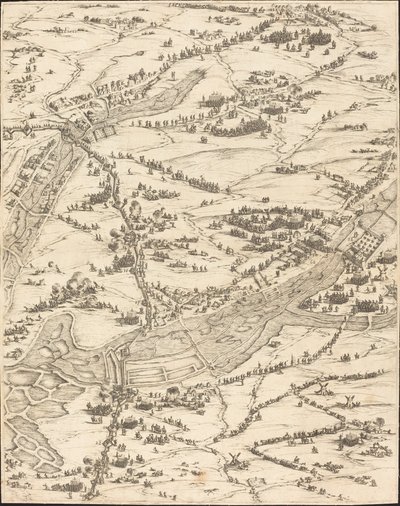 The Siege of La Rochelle [プレート 7/16、セットは 1952.8.97-112 で構成]、16281631. 作： Jacques Callot
