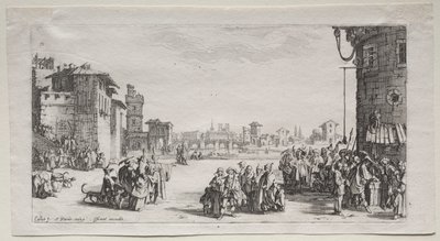 奴隷市場 作： Jacques Callot