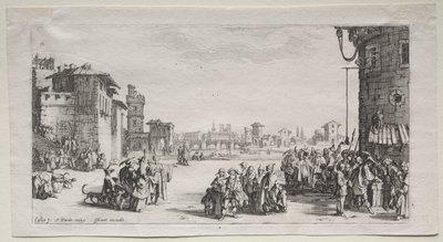 奴隷市場、1629年。 作： Jacques Callot