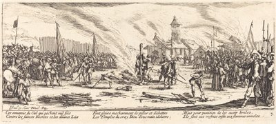 1633年頃の「The Stake」。 作： Jacques Callot