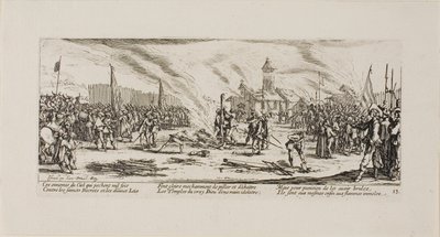 杭』（『戦争の悲惨さ』より第13版 作： Jacques Callot