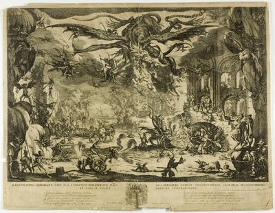 聖アントニウスの誘惑 作： Jacques Callot