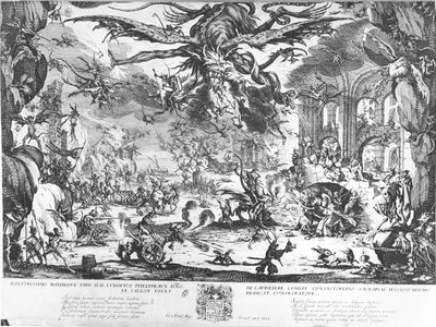 聖アントニウスの誘惑 作： Jacques Callot