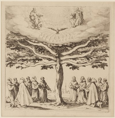 聖フランチェスコの木、1619年頃（エッチング） 作： Jacques Callot