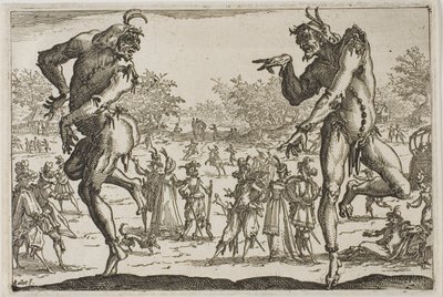 2 つのパンタロン 作： Jacques Callot