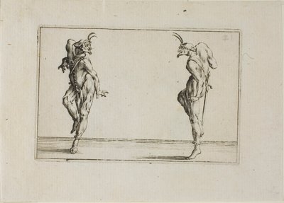 気まぐれ』より「見つめ合う二人のパンタロン 作： Jacques Callot