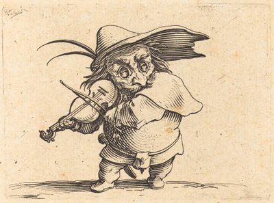 ヴァイオリン奏者 作： Jacques Callot
