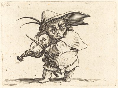 ヴァイオリン奏者 作： Jacques Callot