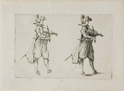 The Caprices のヴァイオリン奏者 作： Jacques Callot