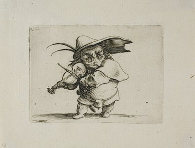 ヴァリエ・フィギュア・ゴッビのヴァイオリン奏者 作： Jacques Callot
