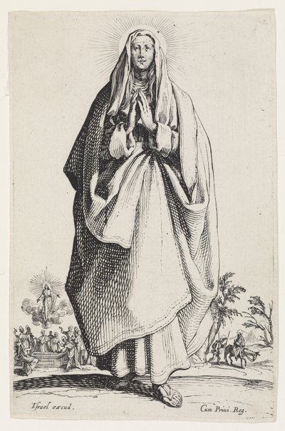 レグランアポトル（大使徒）の聖母マリア、1631年 作： Jacques Callot