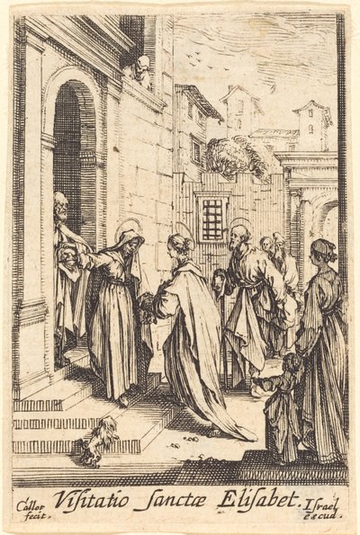 1630年以降の「訪問」。 作： Jacques Callot