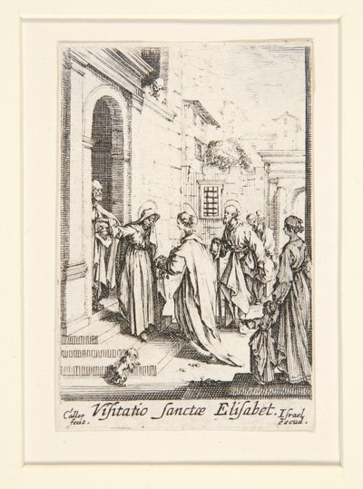 訪問、いいえ。 6、『聖母の生涯』より 作： Jacques Callot