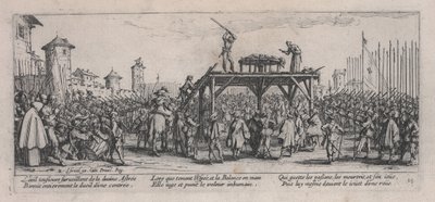 「TheMiseriesofWar」のTheWheel（La Roue） 作： Jacques Callot