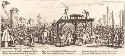 ホイール、c。 1633年。 作： Jacques Callot