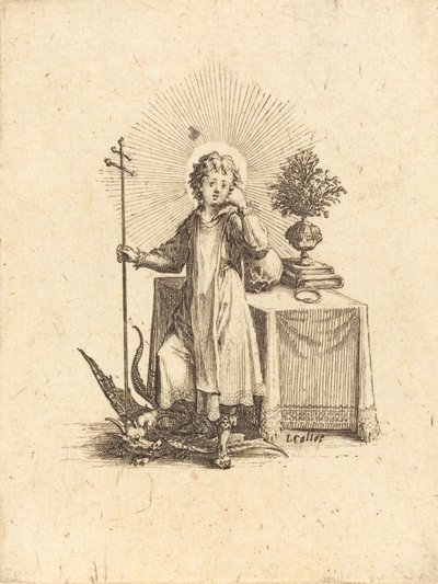 若いイエス。 作： Jacques Callot