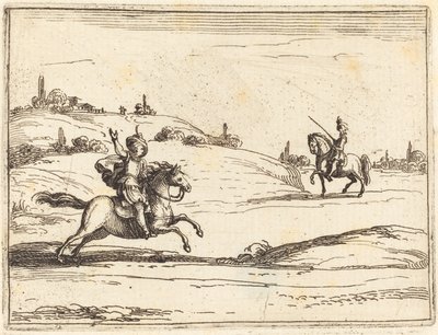 二人の騎士 作： Jacques Callot
