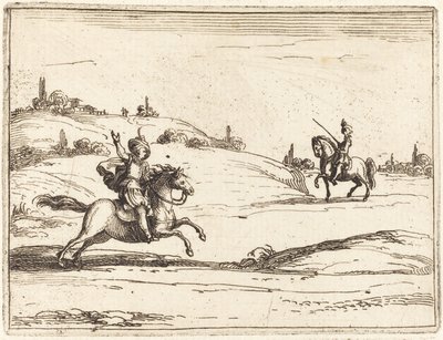 二人の騎士 作： Jacques Callot