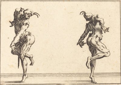 踊る 2 つのパンタロン 作： Jacques Callot