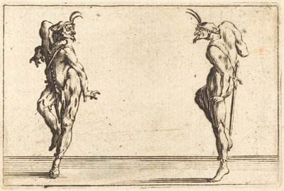 踊る 2 つのパンタロン 作： Jacques Callot